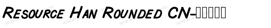 Resource Han Rounded CN字体转换